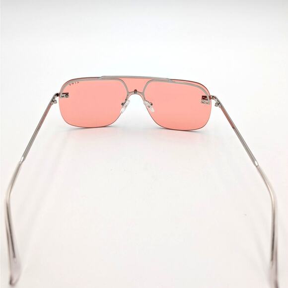 Aire Venatici Women's Fashion Aviator Sunglasses Silver/Cinnamon Tint One Size - Picture 4 of 8